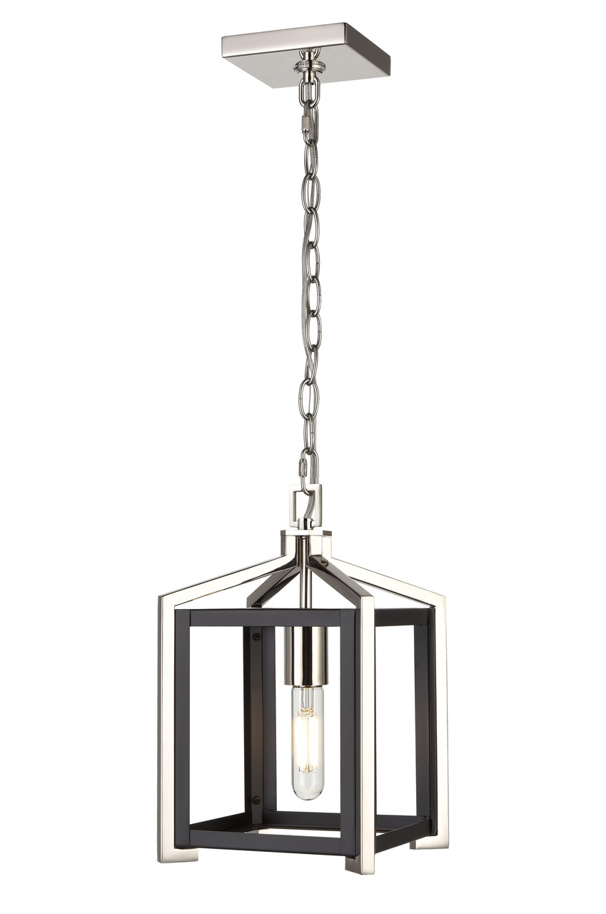 INNOVATIONS 376-1P-BPN-8 Wiscoy 1 8 inch Pendant Black Polished Nickel