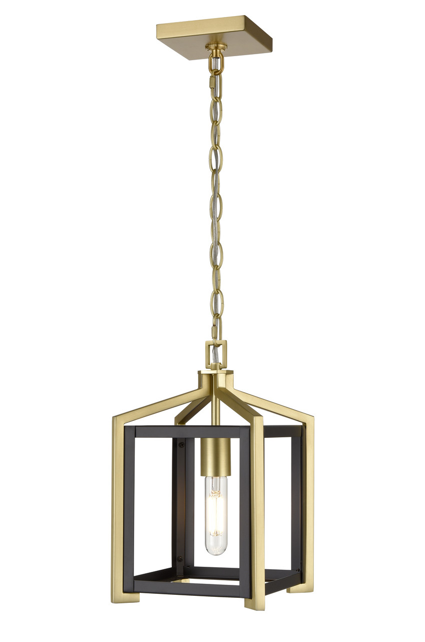 INNOVATIONS 376-1P-BSB-8 Wiscoy 1 8 inch Pendant Black Satin Brass