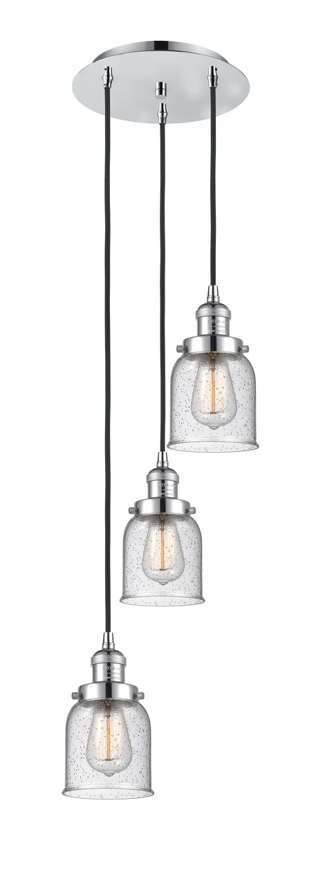 INNOVATIONS 113F-3P-PC-G54 Cone 3 Light Multi-Pendant part of the Franklin Restoration Collection Polished Chrome