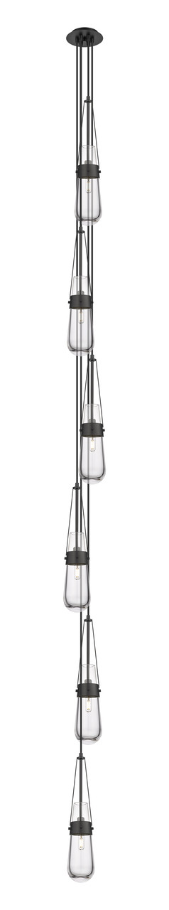 INNOVATIONS 106-452-1P-BK-G452-4CL Milan 9 Light 6 inch Multi Pendant Matte Black
