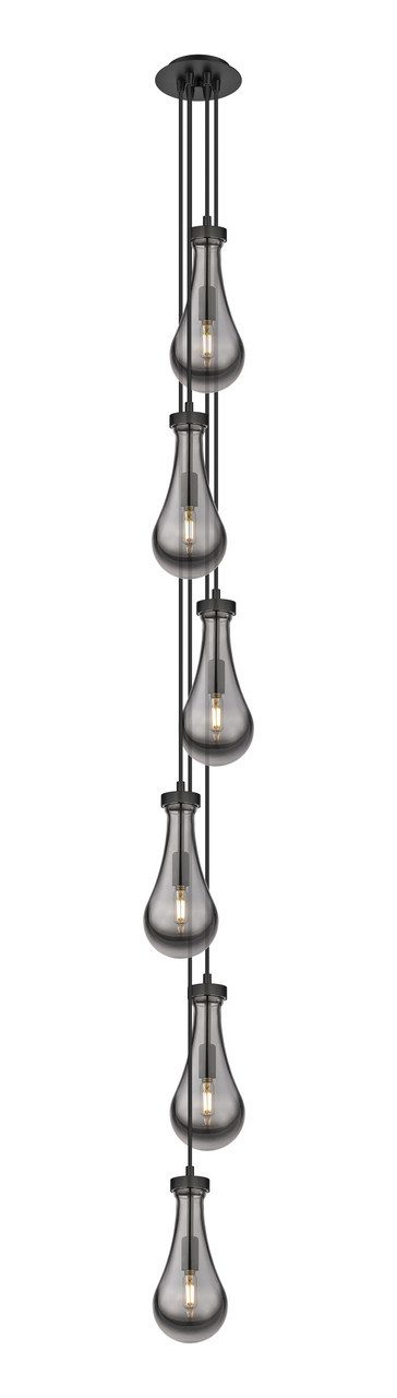 INNOVATIONS 106-451-1P-BK-G451-5SM Owego 7 Light 7 inch Multi Pendant Matte Black