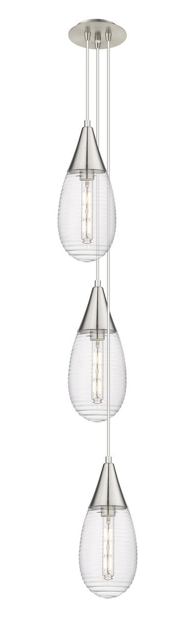 INNOVATIONS 103-450-1P-SN-G450-6SCL Malone 0 Light 8 inch Multi Pendant Brushed Satin Nickel
