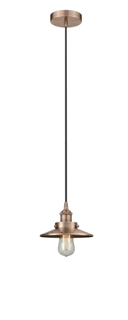 INNOVATIONS 616-1PH-AC-M3-AC Edison 1 8 inch Multi Pendant Antique Copper