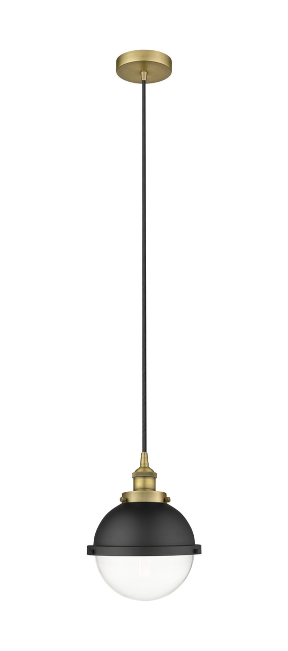 INNOVATIONS 616-1PH-BB-HFS-82-BK Edison 1 9 inch Multi Pendant Brushed Brass