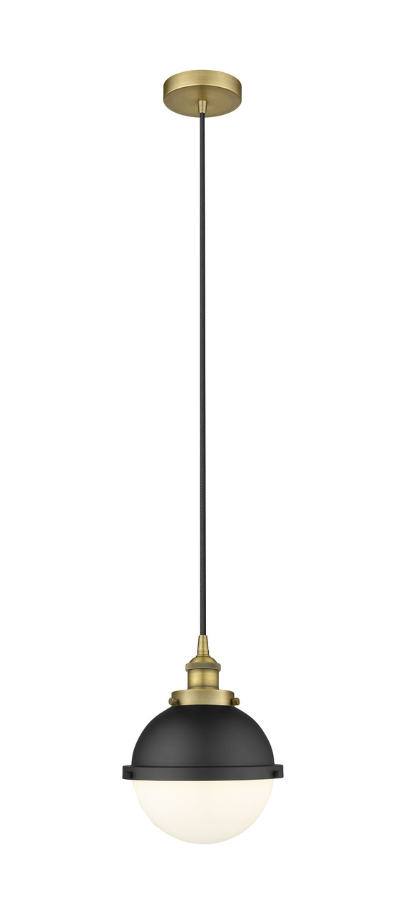 INNOVATIONS 616-1PH-BB-HFS-81-BK Edison 1 9 inch Multi Pendant Brushed Brass
