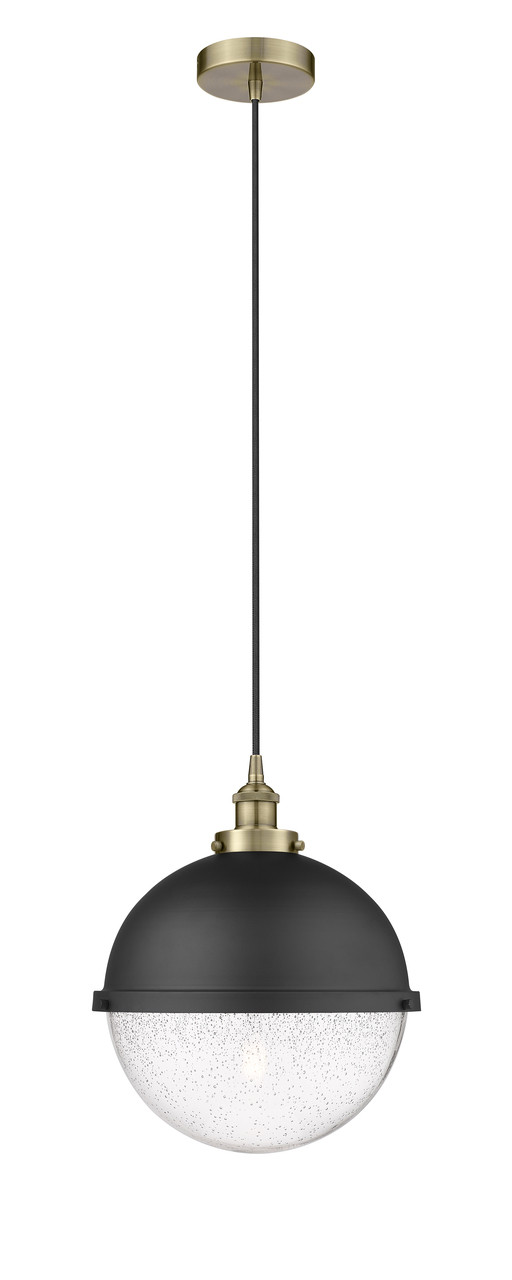 INNOVATIONS 616-1PH-AB-HFS-124-BK Edison 1 13 inch Multi Pendant Antique Brass