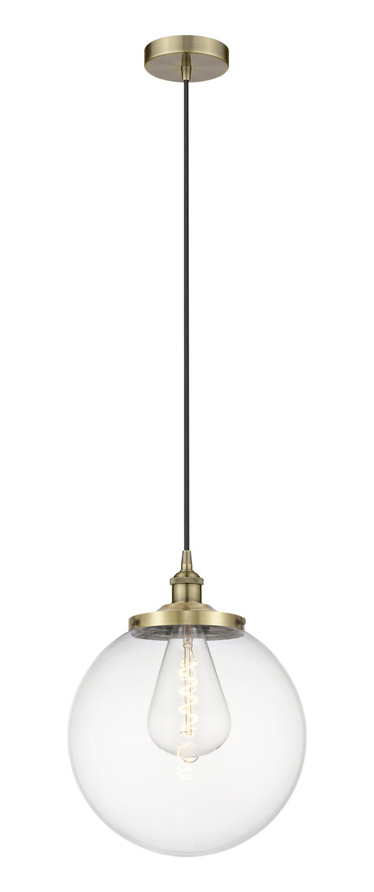 INNOVATIONS 616-1PH-AB-G202-14 Beacon 1 13.75 inch Multi Pendant Antique Brass