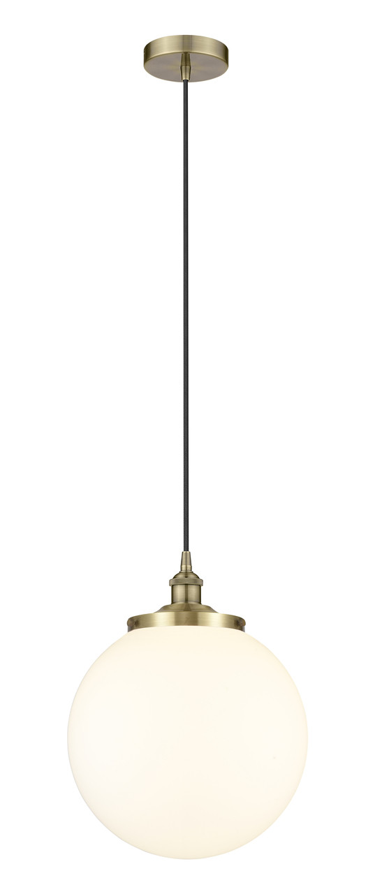 INNOVATIONS 616-1PH-AB-G201-14 Beacon 1 13.75 inch Multi Pendant Antique Brass