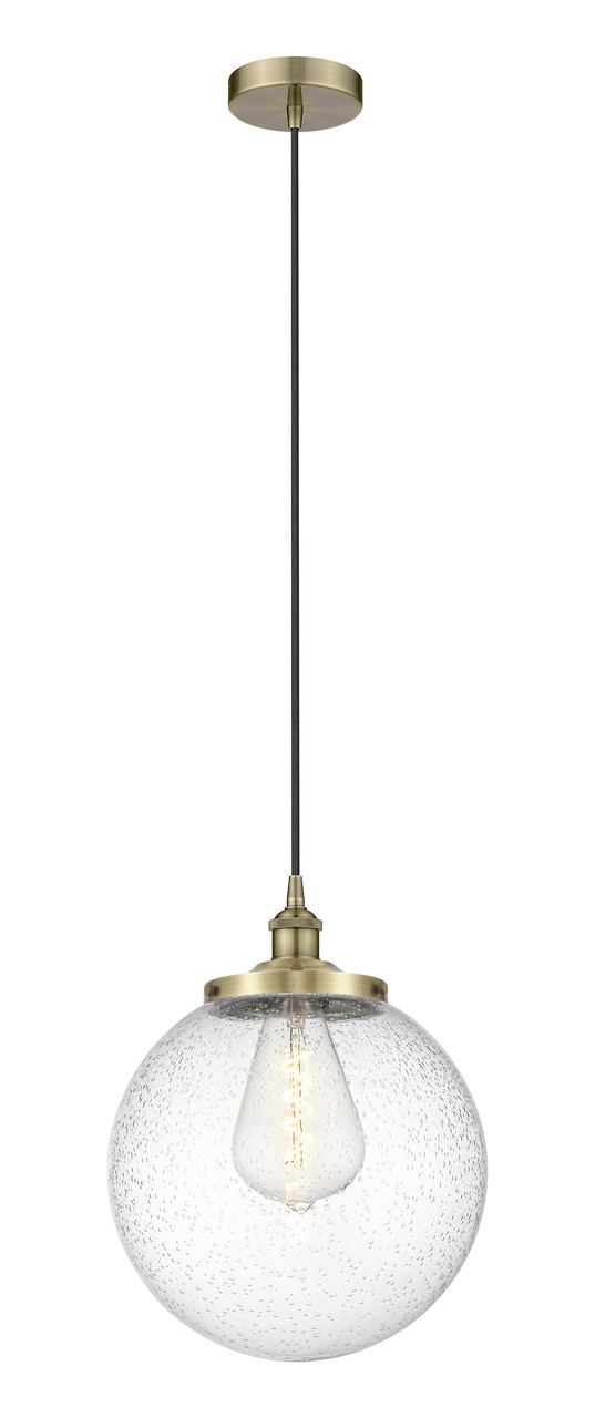 INNOVATIONS 616-1PH-AB-G204-14 Beacon 1 13.75 inch Multi Pendant Antique Brass