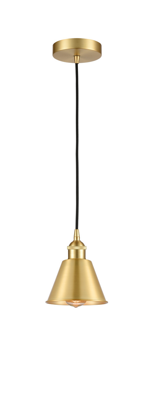 INNOVATIONS 616-1P-SG-M8-SG Edison 1 6.5 inch Multi Pendant Satin Gold