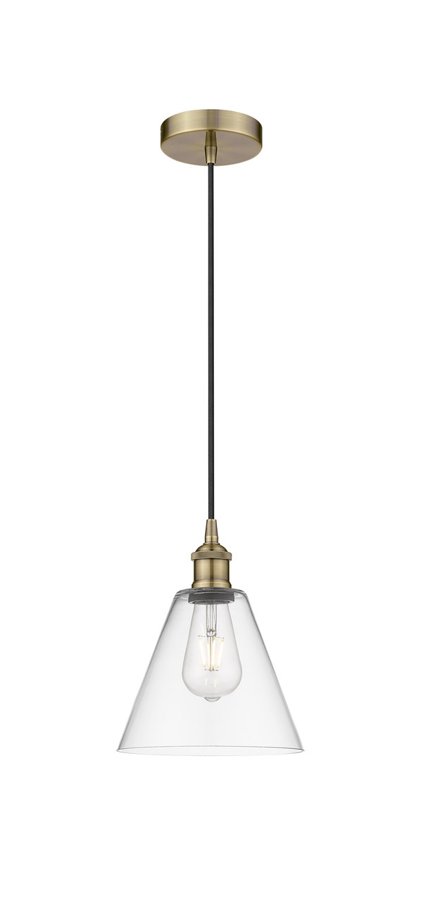 INNOVATIONS 616-1P-AB-GBC-82 Berkshire 1 8 inch Multi Pendant Antique Brass
