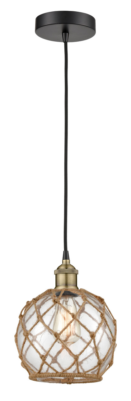 INNOVATIONS 616-1P-BAB-G122-8RB Edison 1 8 inch Multi Pendant Black Antique Brass