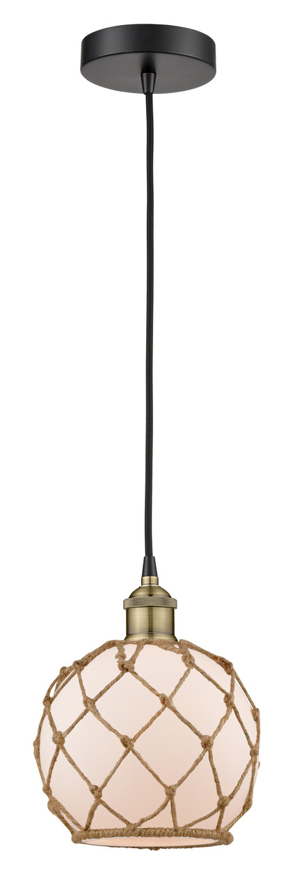 INNOVATIONS 616-1P-BAB-G121-8RB Edison 1 8 inch Multi Pendant Black Antique Brass