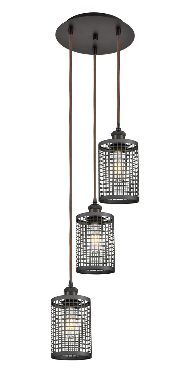 INNOVATIONS 113B-3P-OB-M18-OB Nestbrook 3 18.5 inch Multi Pendant Oil Rubbed Bronze