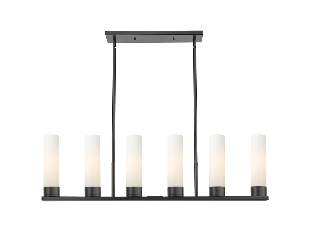 INNOVATIONS 429-6I-BK-G429-8WH Empire 6 44.25 inch Linear Pendant Matte Black INNOVATIONS 429-6I-BK-G429-8WH Empire 6 44.25 inch Linear Pendant Matte Black