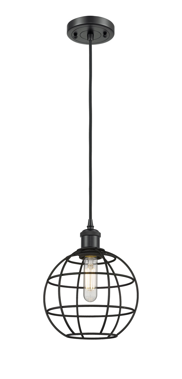 INNOVATIONS 516-1P-BK-CE-8-BK Lake Placid 1 8 inch Multi Pendant Matte Black