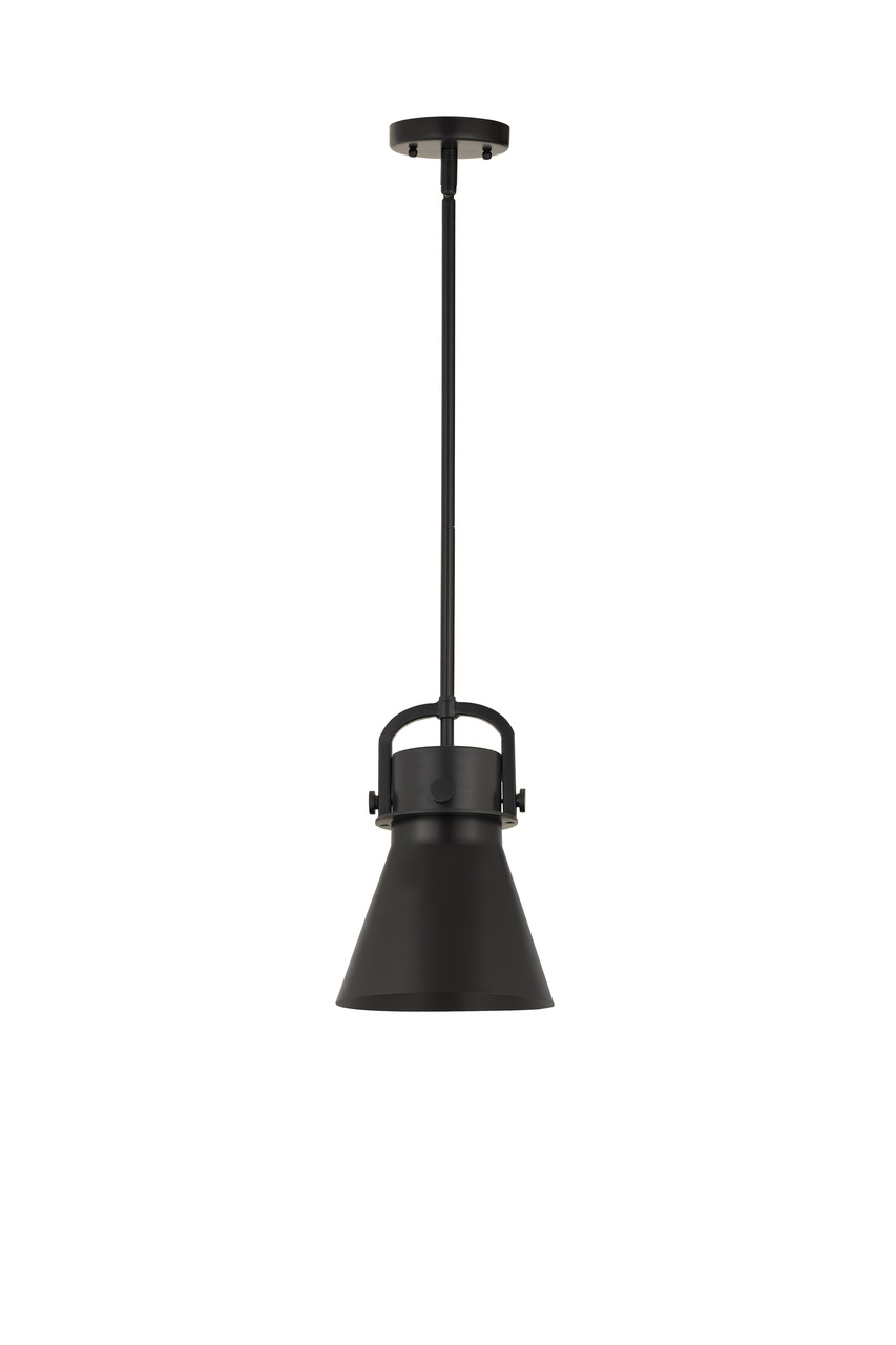 INNOVATIONS 410-1SS-BK-M411-8BK Newton Cone 1 8 inch Multi Pendant Matte Black