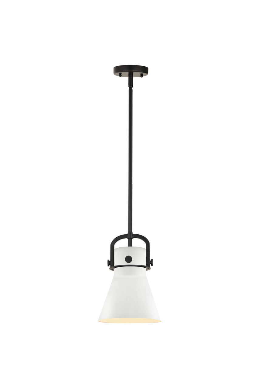 INNOVATIONS 410-1SS-BK-M411-8W Newton Cone 1 8 inch Multi Pendant Matte Black