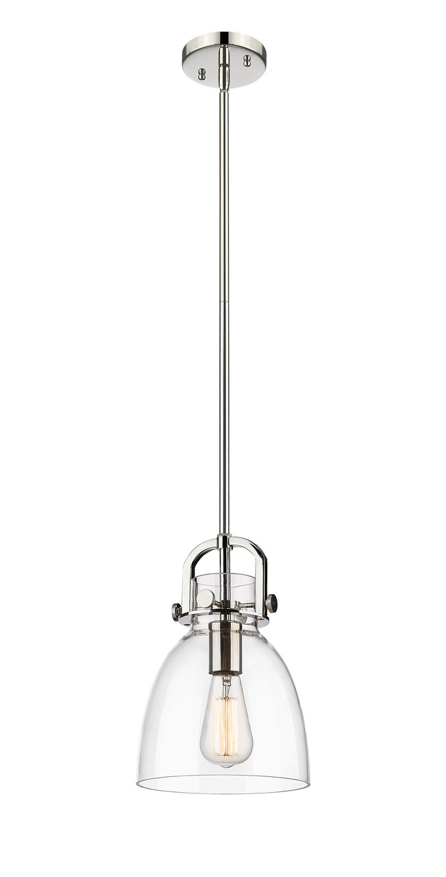 INNOVATIONS 410-1SS-PN-G412-8CL Newton Bell 1 8 inch Multi Pendant Polished Nickel