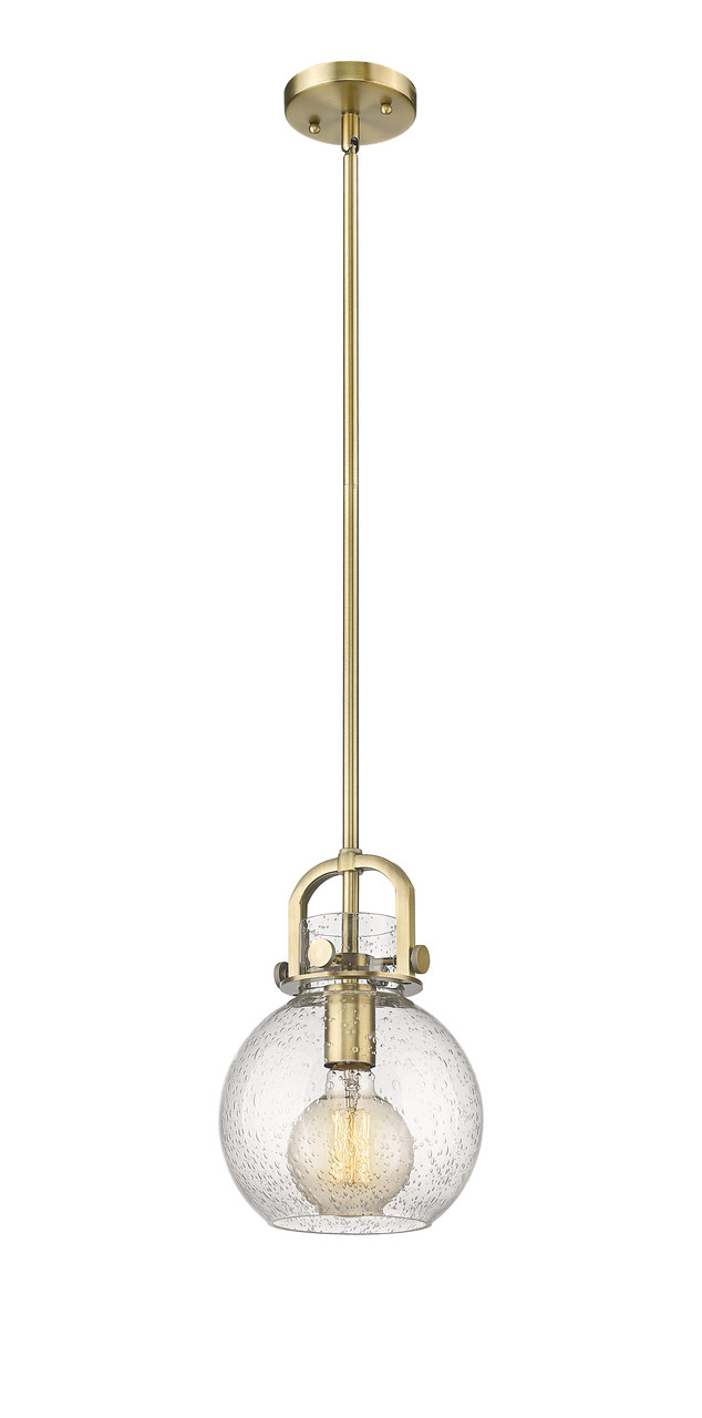 INNOVATIONS 410-1SS-BB-G410-8SDY Newton Sphere 1 8 inch Multi Pendant Brushed Brass