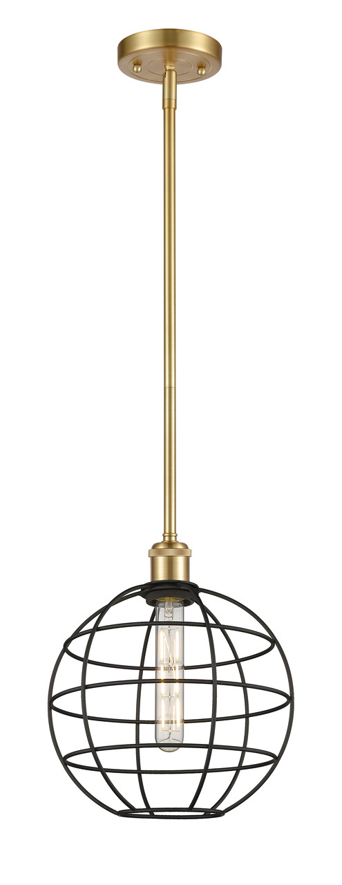 INNOVATIONS 516-1S-SG-CE-10-BK Lake Placid 1 10 inch Multi Pendant Satin Gold