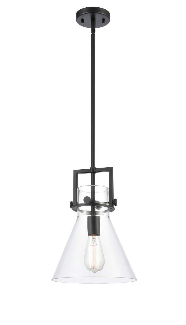 INNOVATIONS 411-1SM-BK-G411-10CL Newton Cone 1 10 inch Multi Pendant Matte Black