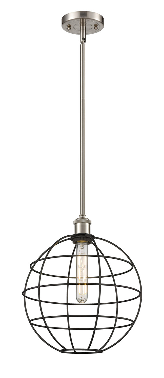 INNOVATIONS 516-1S-SN-CE-12-BK Lake Placid 1 12 inch Multi Pendant Satin Nickel