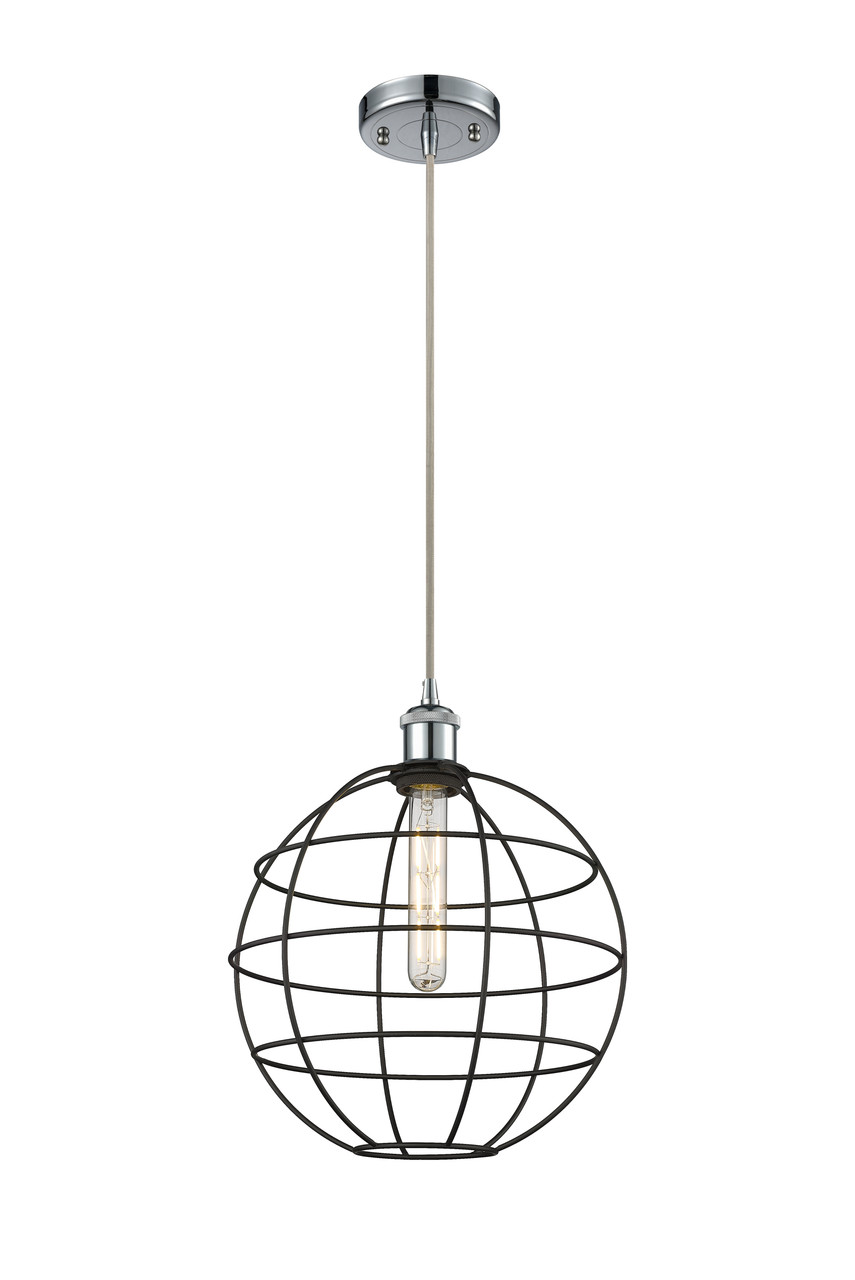 INNOVATIONS 516-1P-PC-CE-12-BK Lake Placid 1 12 inch Multi Pendant Polished Chrome