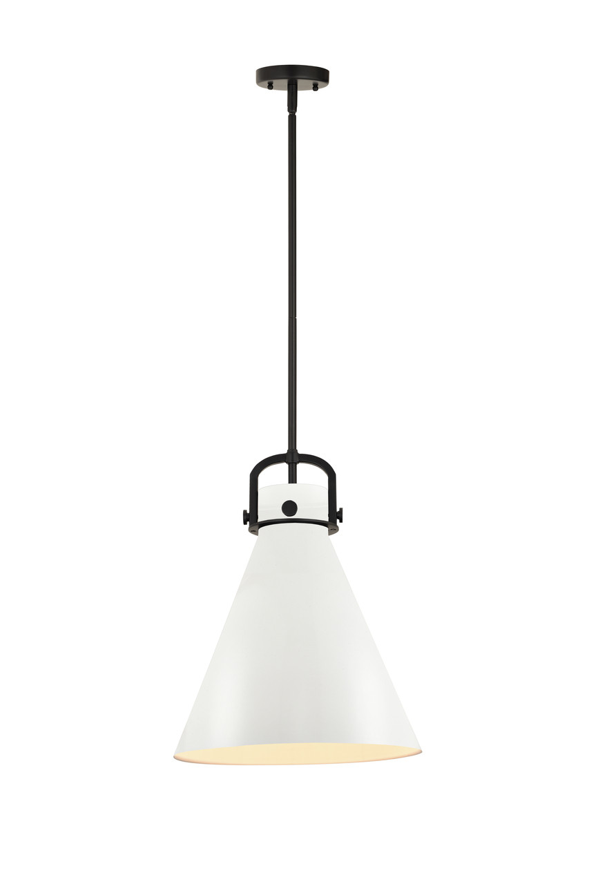 INNOVATIONS 410-1SL-BK-M411-14W Newton Cone 1 14 inch Multi Pendant Matte Black