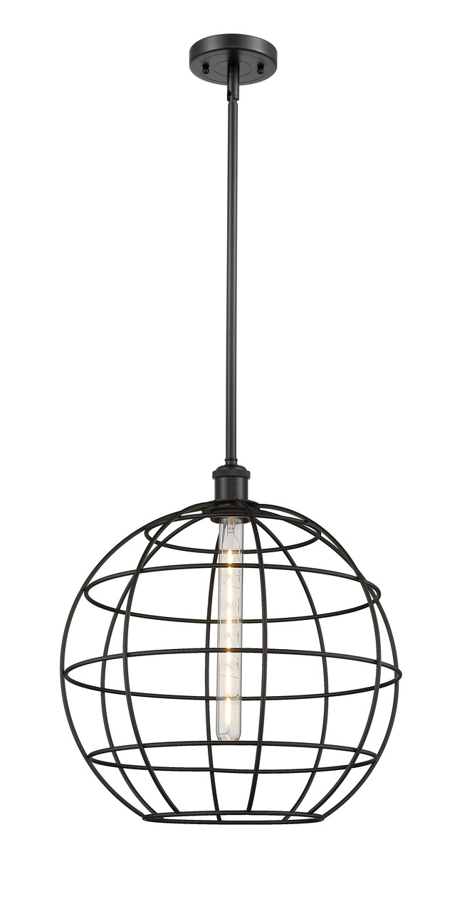 INNOVATIONS 516-1S-BK-CE-16-BK Lake Placid 1 16 inch Multi Pendant Matte Black