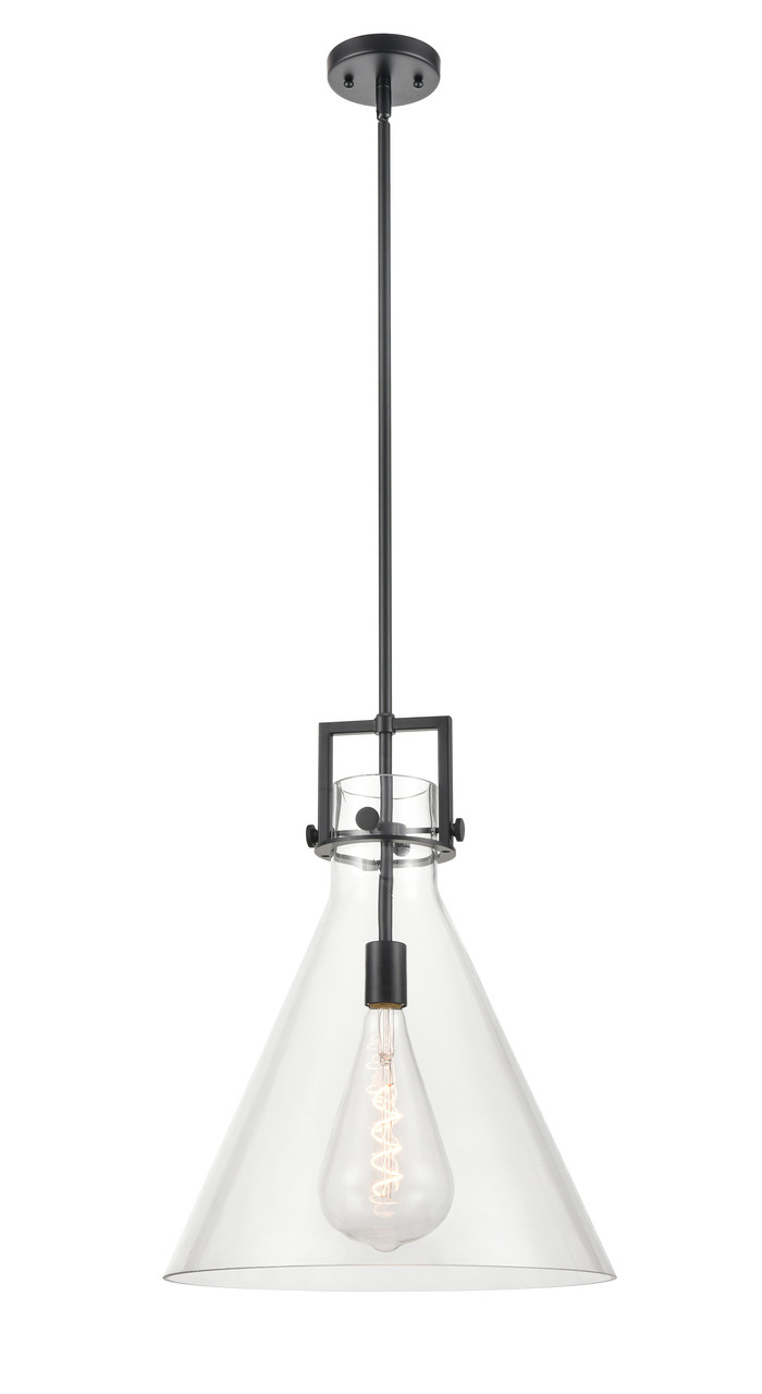 INNOVATIONS 411-1SL-BK-G411-16CL Newton Cone 1 16 inch Multi Pendant Matte Black