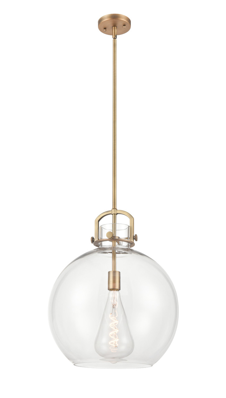 INNOVATIONS 410-1SL-BB-G410-16CL Newton Sphere 1 16 inch Multi Pendant Brushed Brass