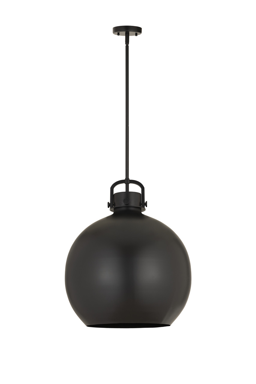 INNOVATIONS 410-1SL-BK-M410-18BK Newton Sphere 1 18 inch Multi Pendant Matte Black