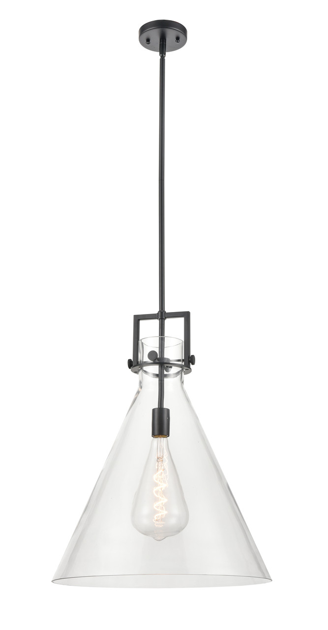 INNOVATIONS 411-1SL-BK-G411-18CL Newton Cone 1 18 inch Multi Pendant Matte Black
