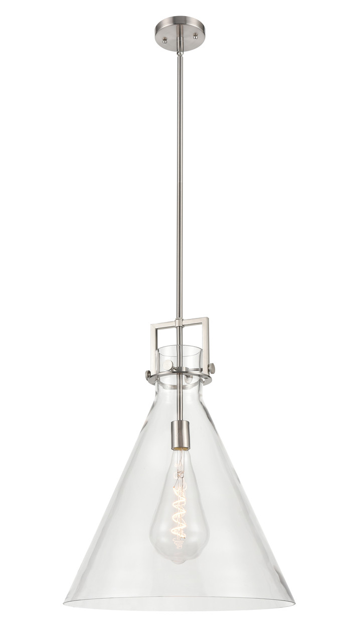INNOVATIONS 411-1SL-SN-G411-18CL Newton Cone 1 18 inch Multi Pendant Satin Nickel