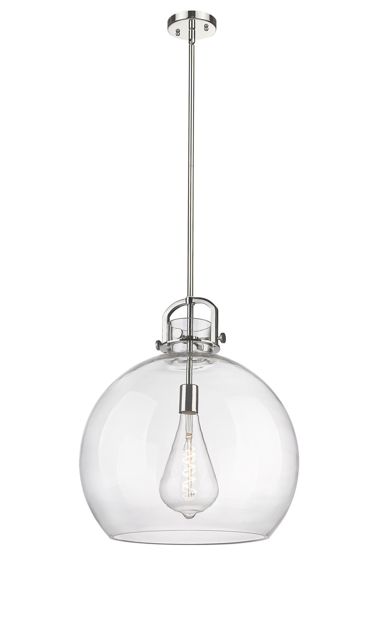 INNOVATIONS 410-1SL-PN-G410-18CL Newton Sphere 1 18 inch Multi Pendant Polished Nickel