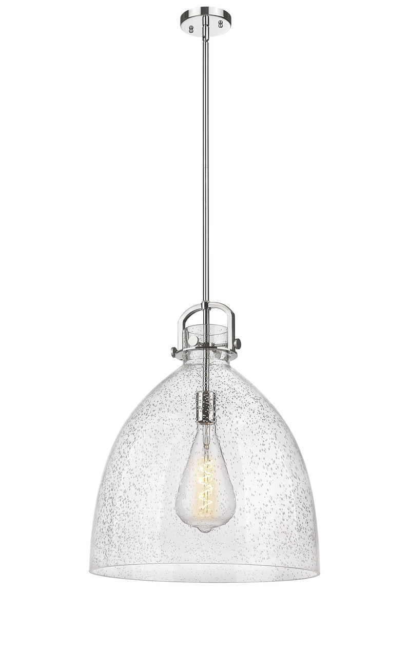 INNOVATIONS 410-1SL-PN-G412-18SDY Newton Bell 1 18 inch Multi Pendant Polished Nickel