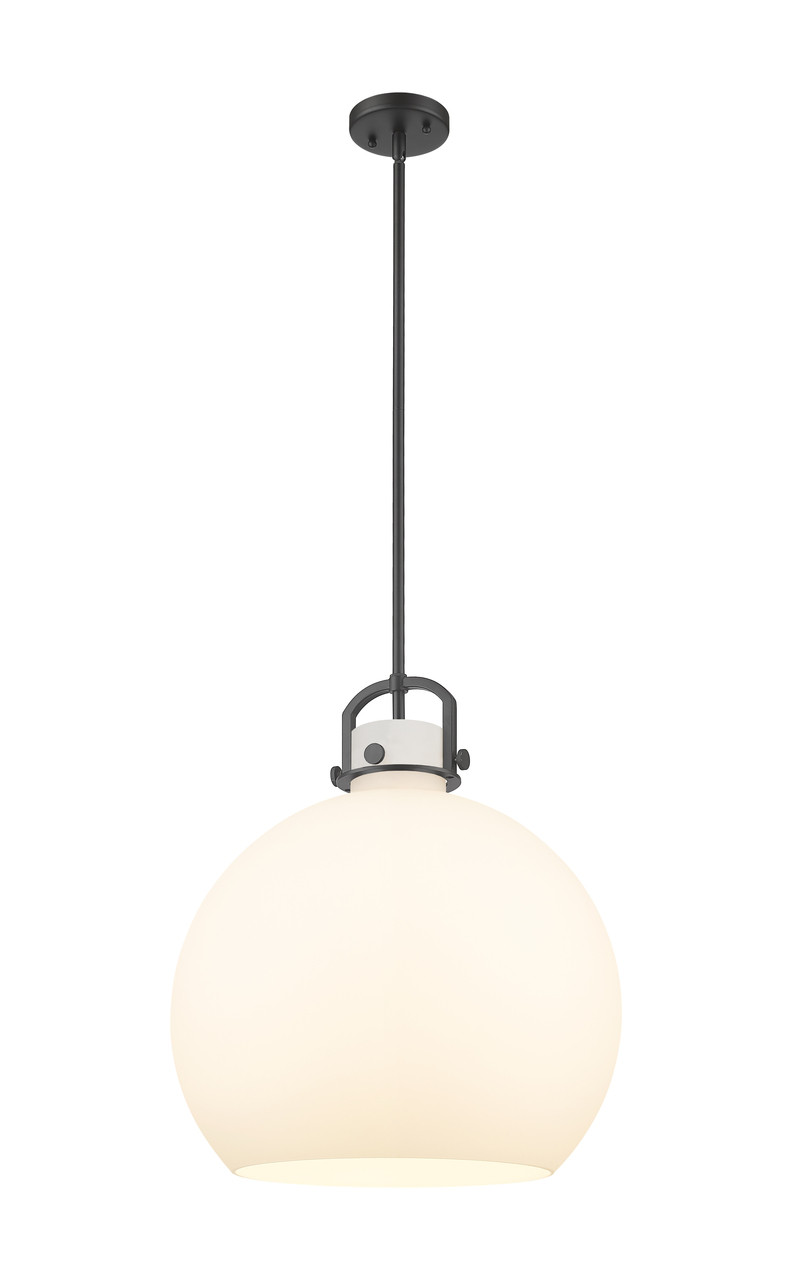 INNOVATIONS 410-1SL-BK-G410-18WH Newton Sphere 1 18 inch Multi Pendant Matte Black
