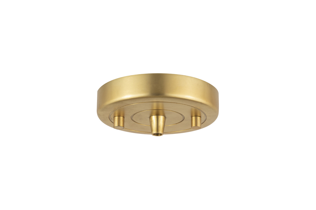 INNOVATIONS 101-SG Single Port Round Canopy & Hardware Satin Gold