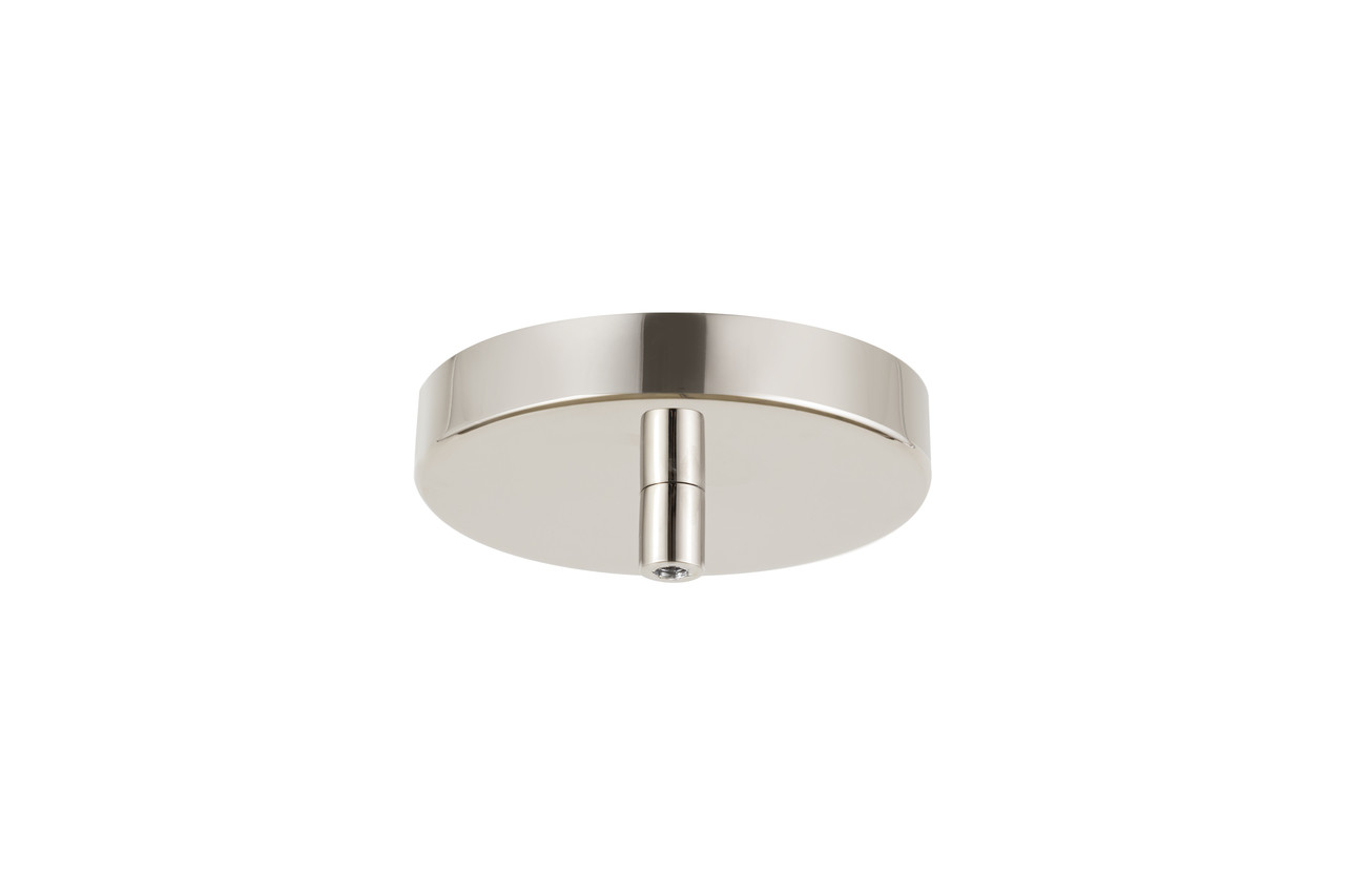 INNOVATIONS 100-PN Single Port Round Canopy & Hardware Polished Nickel