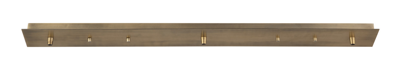 INNOVATIONS 123-BB 5 Light Rectangular Multi Port Canopy Brushed Brass
