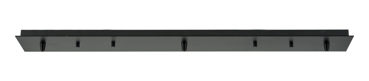 INNOVATIONS 123-BK 5 Light Rectangular Multi Port Canopy Matte Black