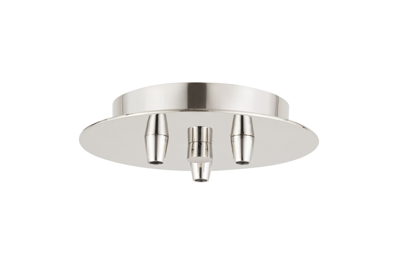 INNOVATIONS 103-PN 3 Light Round Multi Port Canopy Polished Nickel