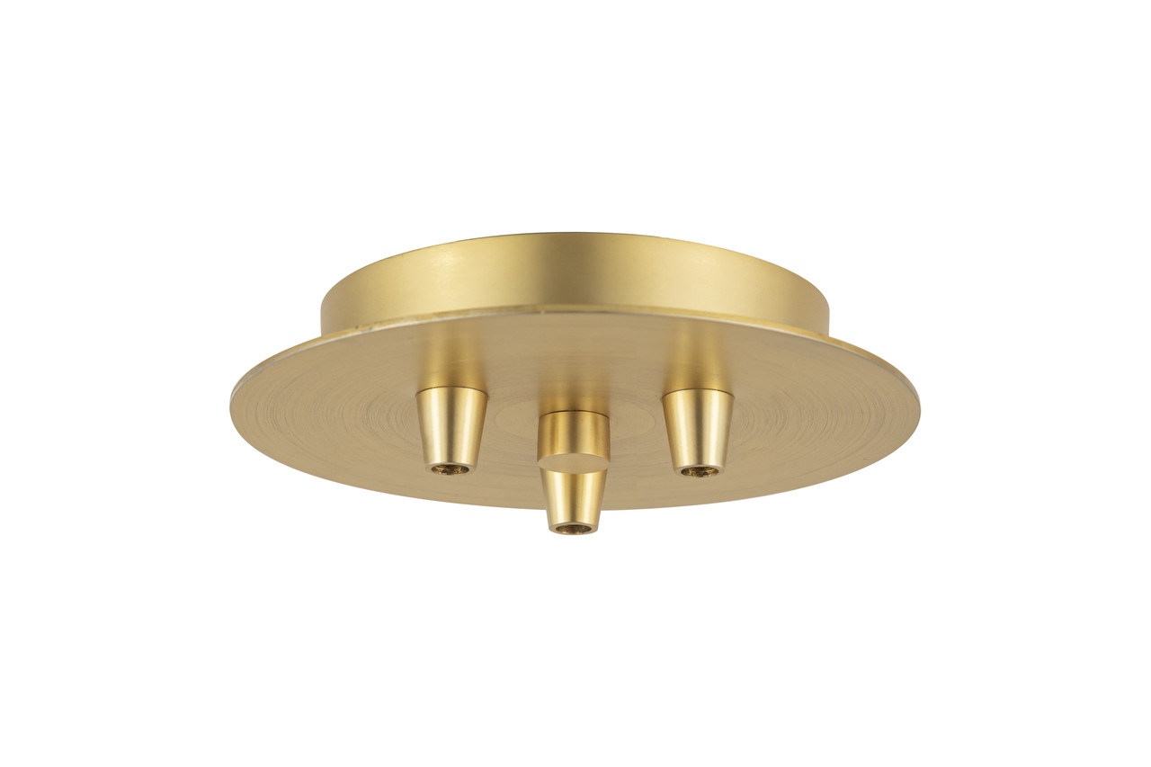 INNOVATIONS 103-SG 3 Light Round Multi Port Canopy Satin Gold