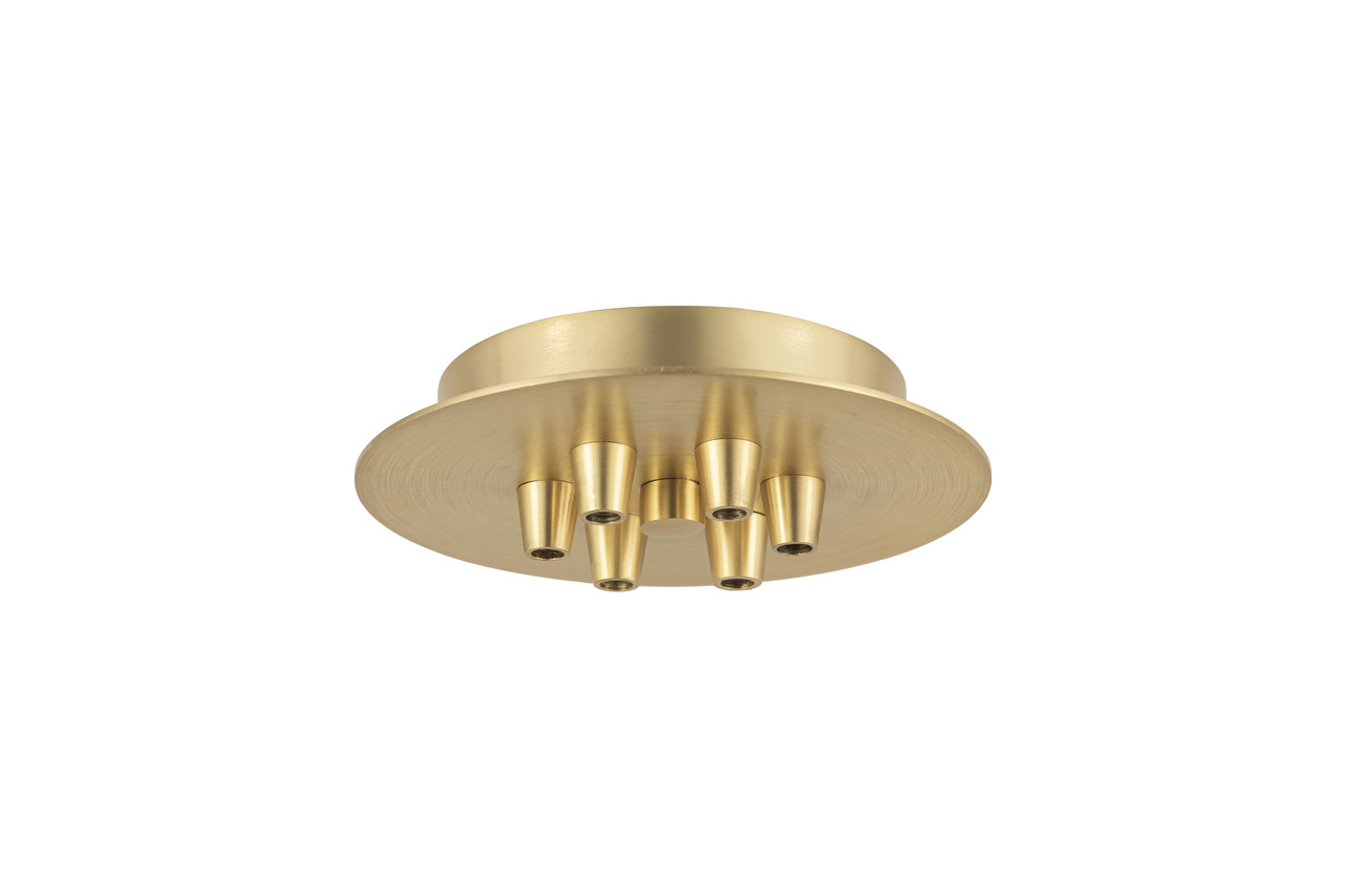 INNOVATIONS 106-SG 6 Light Round Multi Port Canopy Satin Gold