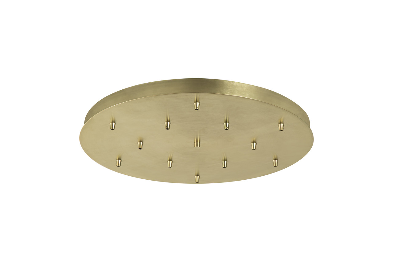 INNOVATIONS 126-SG 9 Light Round Multi Port Canopy Satin Gold