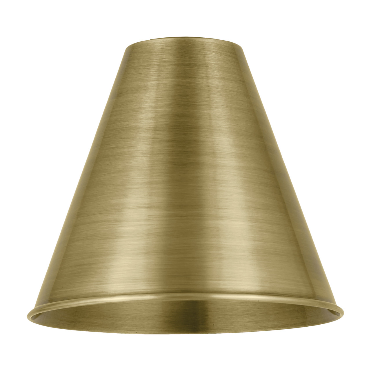 INNOVATIONS MBC-8-AB Ballston Cone Light 8 inch Antique Brass Metal Shade