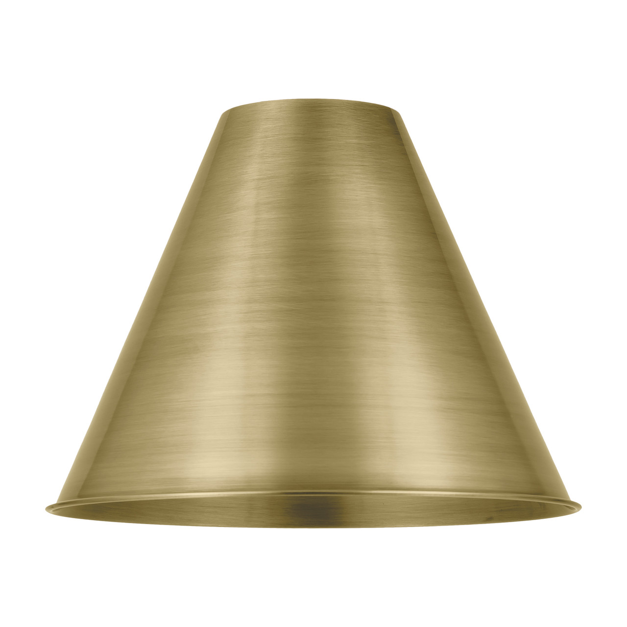 INNOVATIONS MBC-12-AB Ballston Cone Light 12 inch Antique Brass Metal Shade