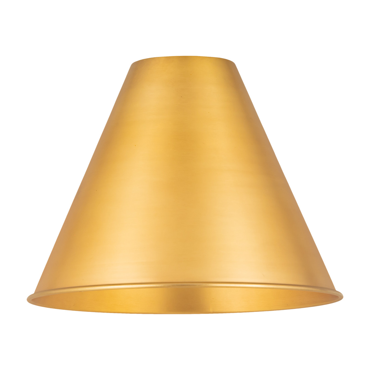 INNOVATIONS MBC-12-SG Ballston Cone Light 12 inch Satin Gold Metal Shade