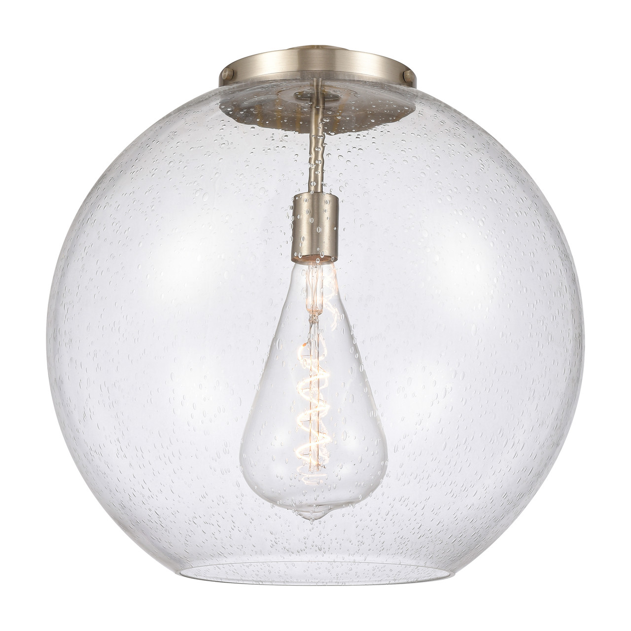 INNOVATIONS G124-18 Athens Light 17.75 inch Seedy Glass